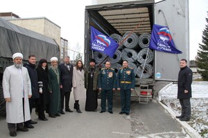 Передали гвардейскому соединению РХБЗ антидроновую сетку
